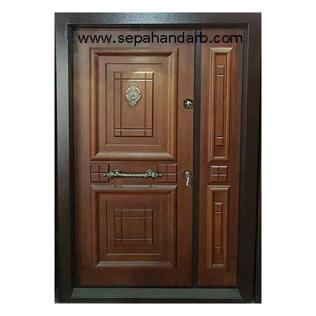 درب ضد سرقت دولنگه آبنوس