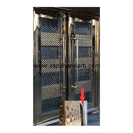 درب پارکینگ استیل دودی