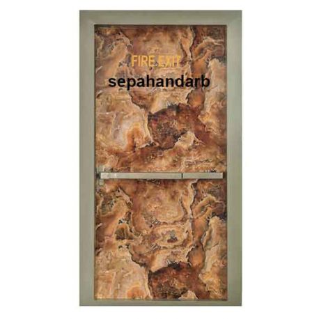 درب ضد حریق طرح سنگ سپاهان درب