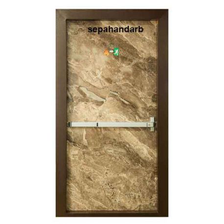 درب ضد حریق رویه سنگ سپاهان درب با تاییدیه