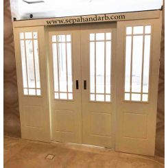 درب کشویی جدا کننده شیشه خور آشپزخانه