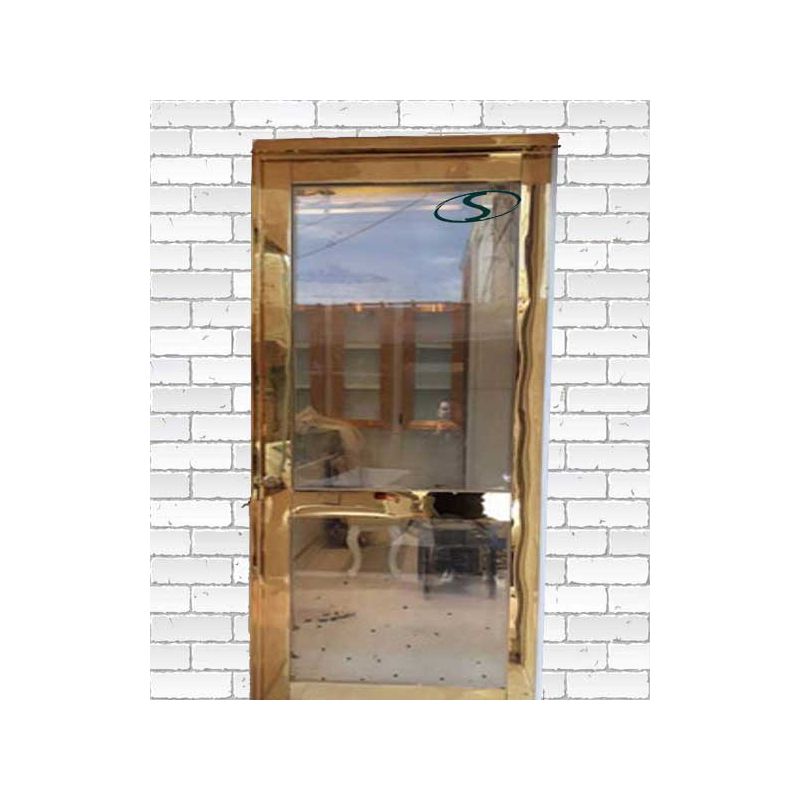 درب مغازه استیل شیشه خور لوکس