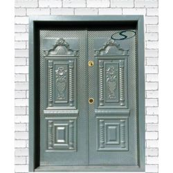 درب لابی فلزی ضد سرقت طوسی