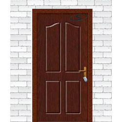 درب چوبی اتاقی چهار قاب