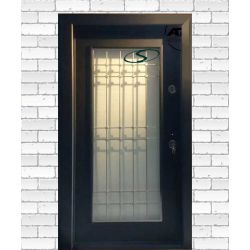 درب ضد سرقت فلزی شیشه خور