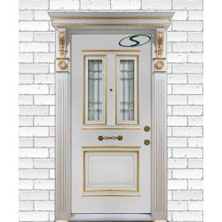 قیمت درب ضد سرقت سفید طلایی شیشه خور