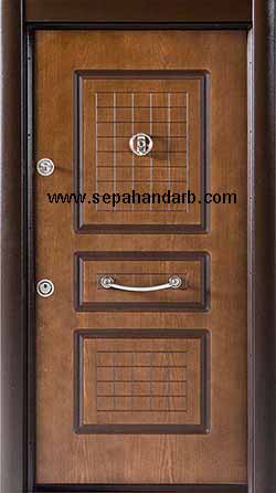 درب ضد سرقت ارزان رویه چوب