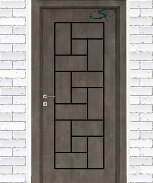 درب پلی وود به رنگ طوسی سیر