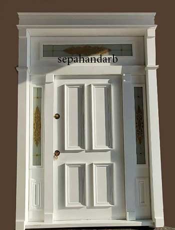 درب ضد سرقت لابی سفید برای ویلا